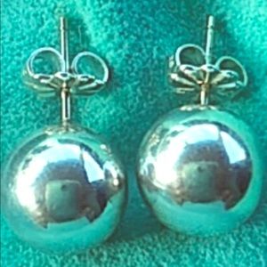 Tiffany&Co Authentic 10mm Sterling Ball Earrings
